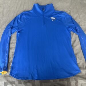 UCLA Bruins Shirt Womens 2XL Blue NCAA College Under Armour Quarter Zip Pullover